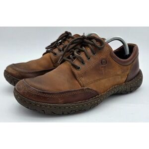 Born‎ Men's Shoes 8.5 Brown Leather Round Toe Lace Up Casual Oxfords Shoes M6467